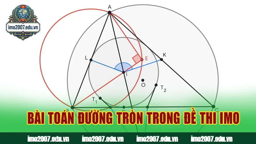 Tổng quan về phân môn hình học phẳng và bài toán đường tròn trong đề thi IMO