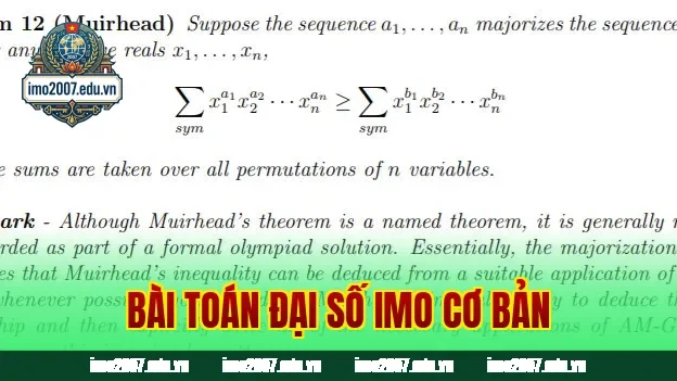Bài toán đại số IMO cơ bản