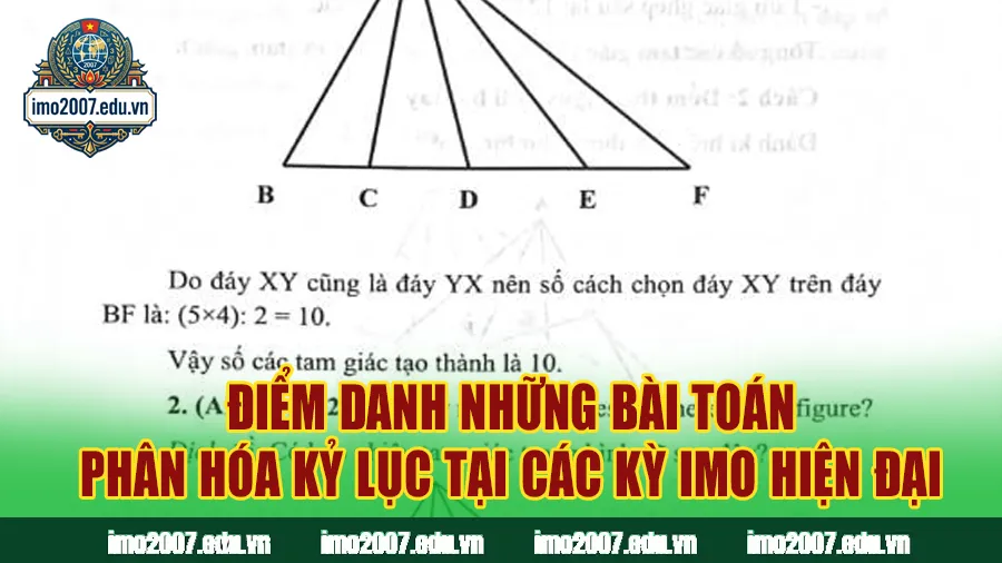 Điểm danh những bài toán phân hóa kỷ lục tại các kỳ IMO hiện đại