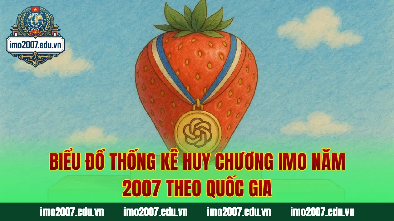 Biểu đồ thống kê huy chương IMO năm 2007 theo quốc gia