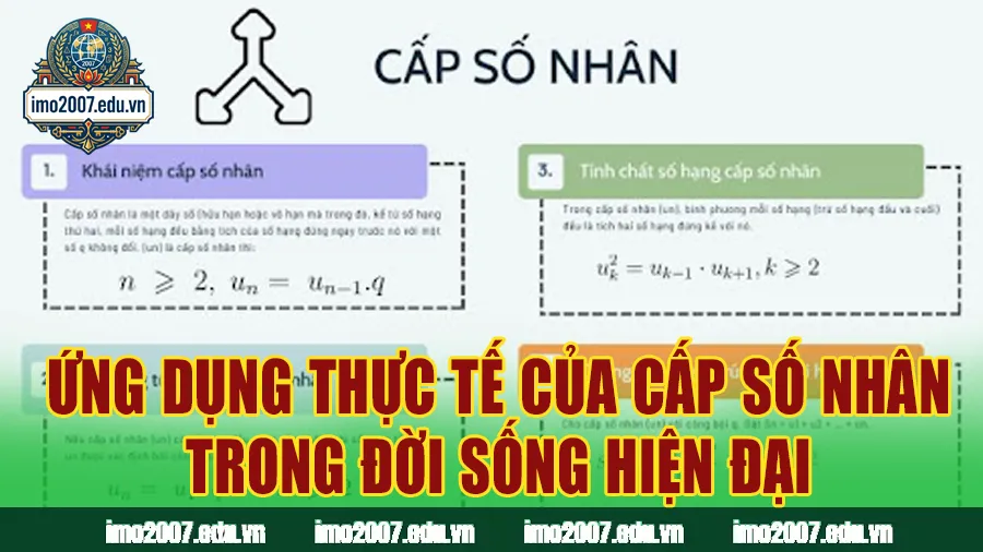Ứng dụng thực tế của cấp số nhân trong đời sống hiện đại