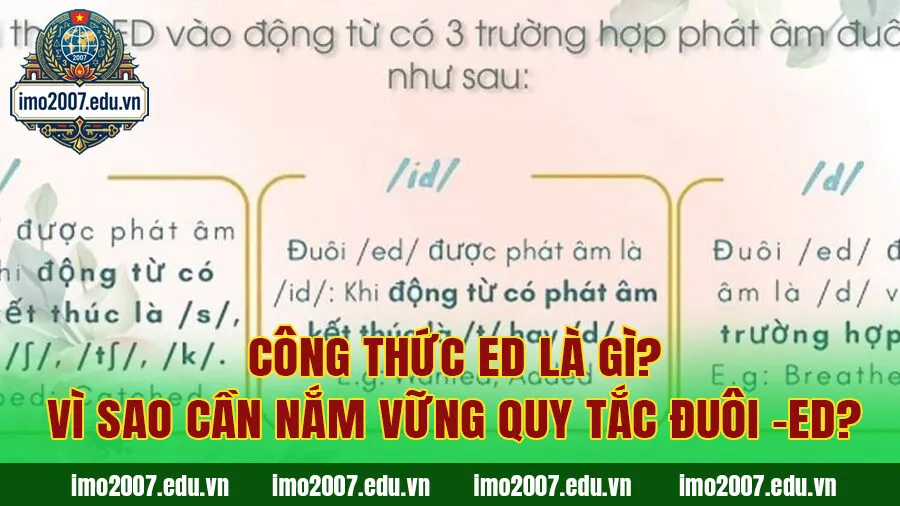 Công thức ED là gì? Vì sao cần nắm vững quy tắc đuôi -ed?
