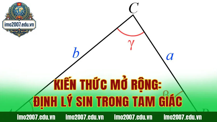 Kiến thức mở rộng: Định lý sin trong tam giác