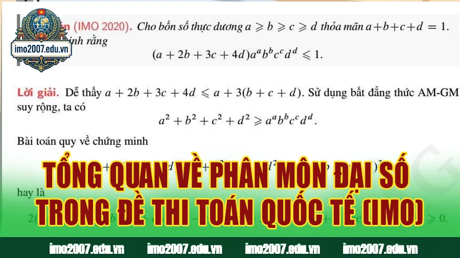 Tổng quan về phân môn Đại số trong đề thi Toán quốc tế (IMO)