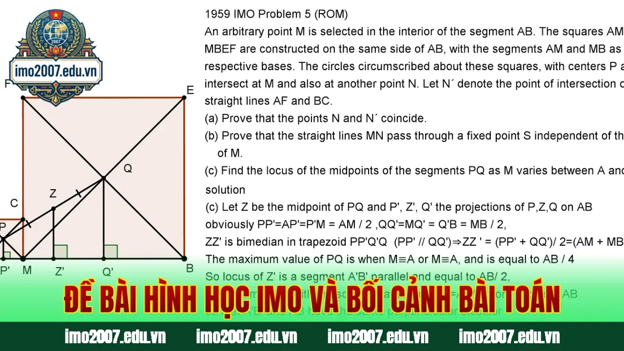 Đề bài hình học IMO và bối cảnh bài toán