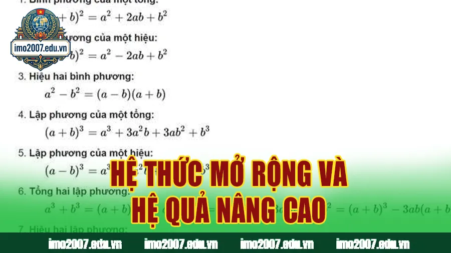 Hệ thức mở rộng và hệ quả nâng cao