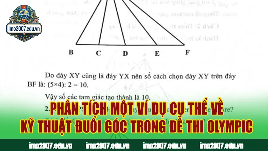 Phân tích một ví dụ cụ thể về kỹ thuật đuổi góc trong đề thi Olympic