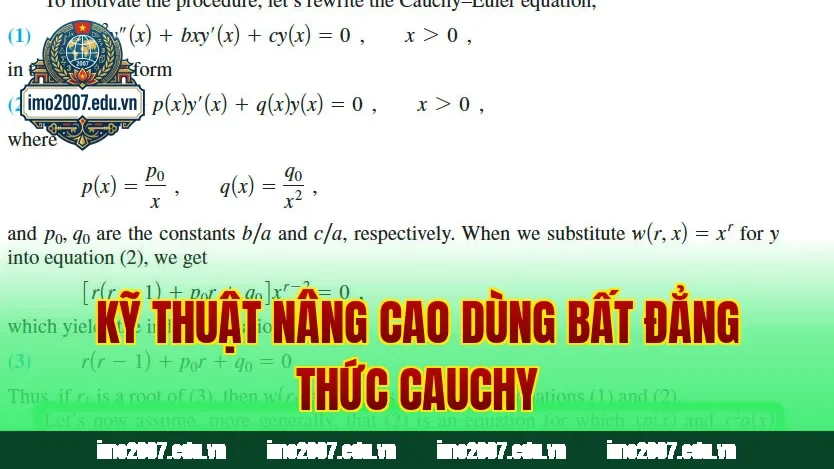 Kỹ thuật nâng cao dùng bất đẳng thức Cauchy