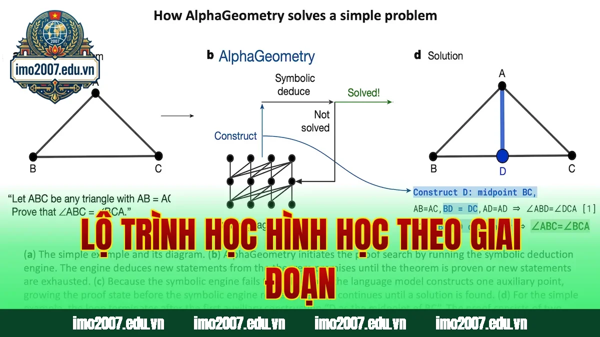 Lộ trình học hình học theo giai đoạn