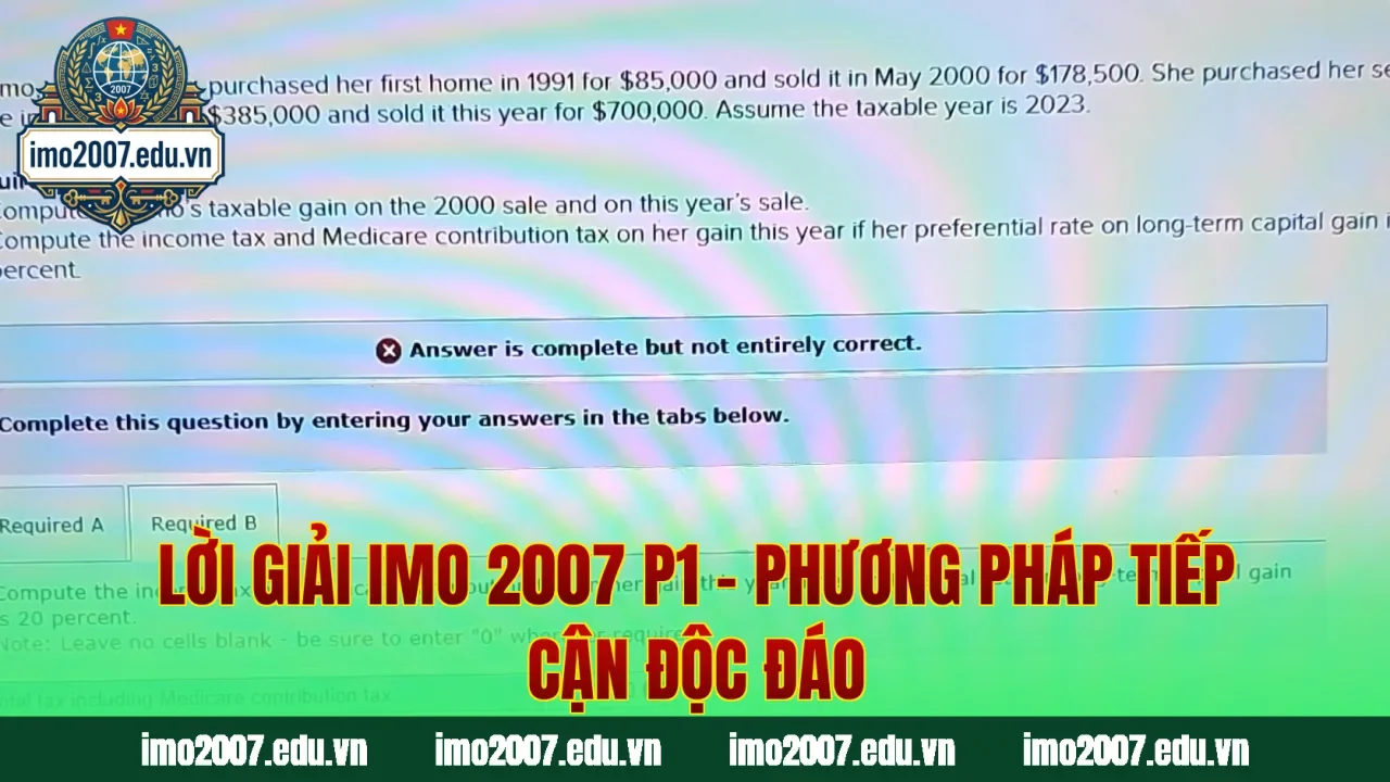 Lời Giải IMO 2007 P1 – Phương Pháp Tiếp Cận Độc Đáo