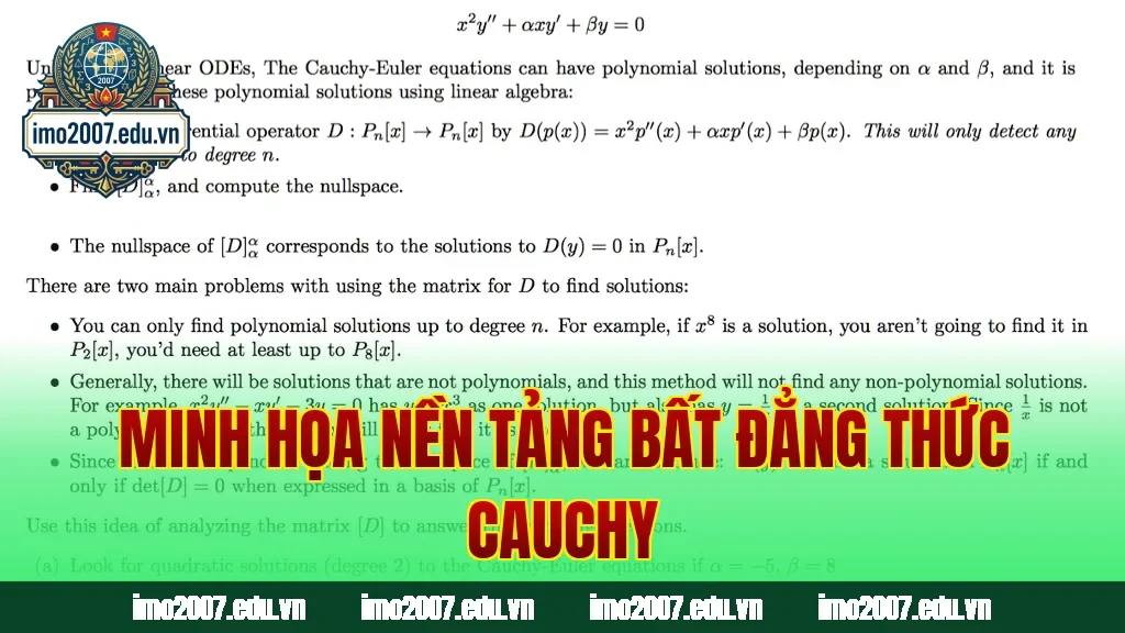Minh họa nền tảng bất đẳng thức Cauchy