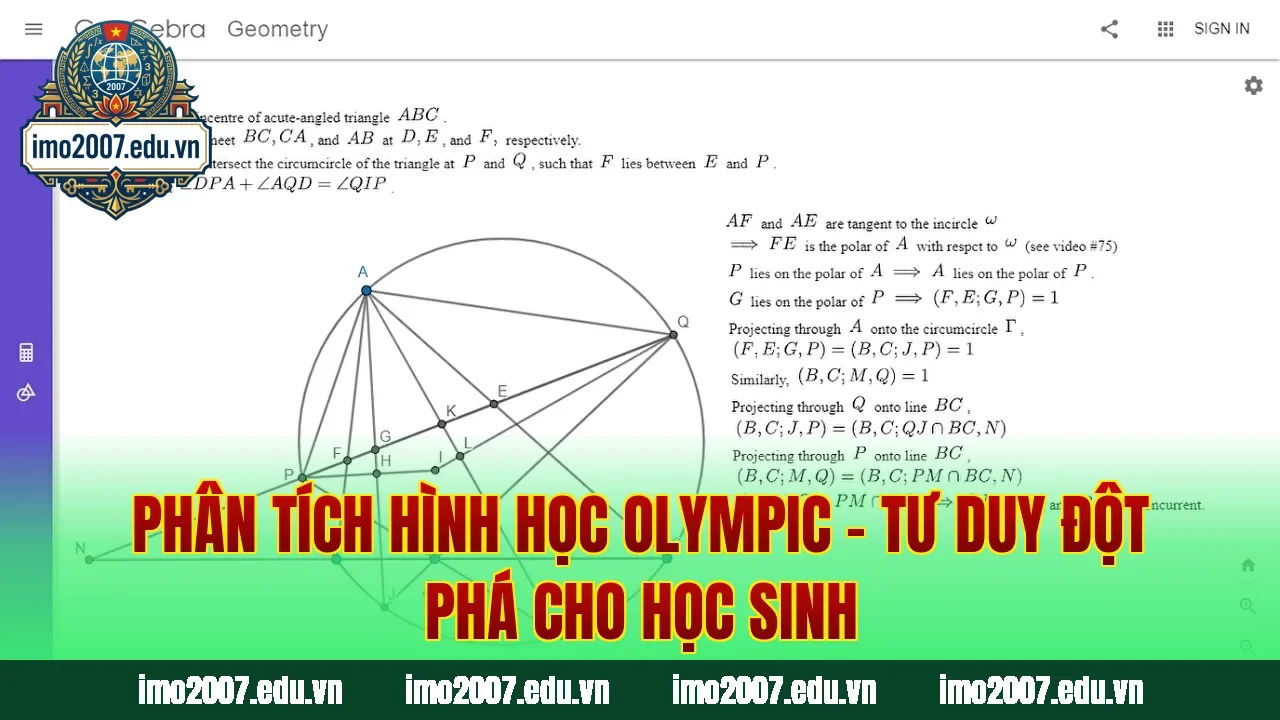 Phân Tích Hình Học Olympic – Tư Duy Đột Phá Cho Học Sinh