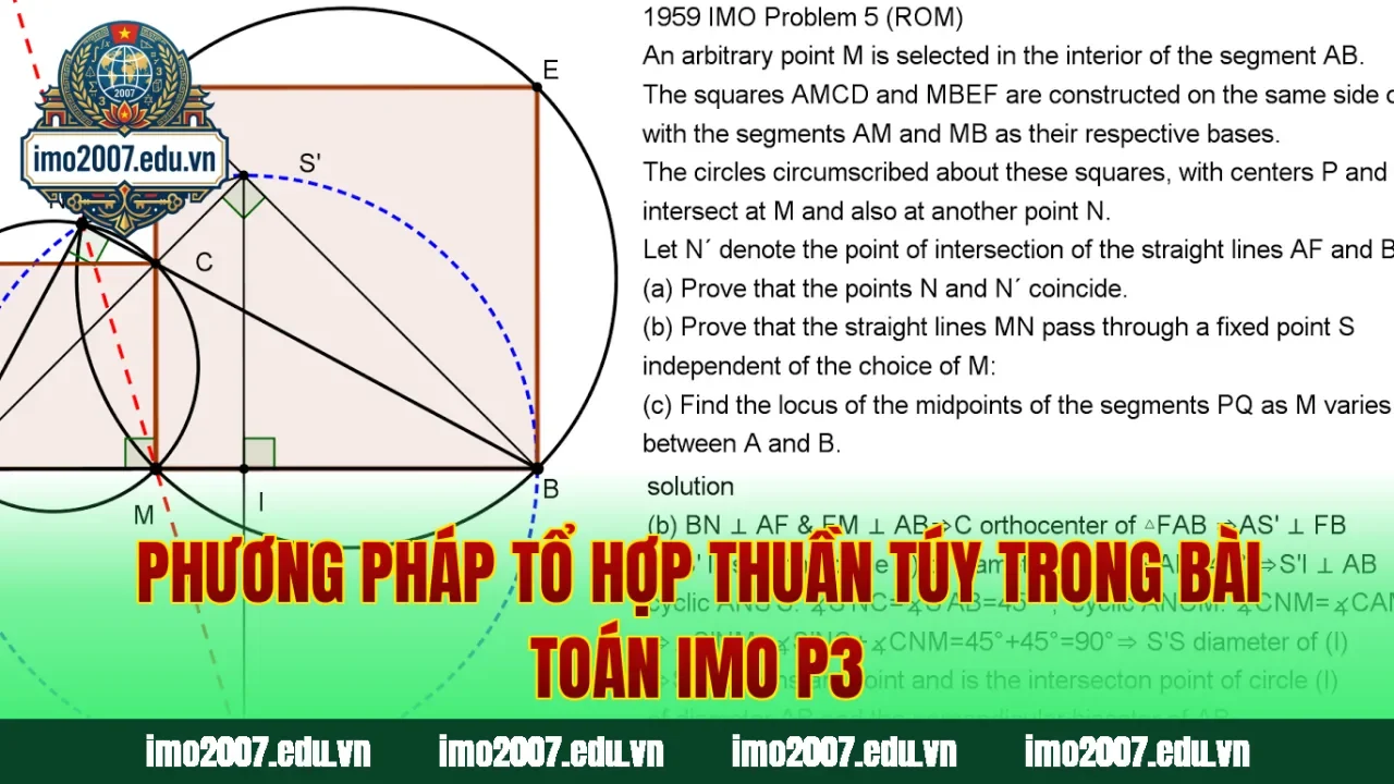 Phương pháp tổ hợp thuần túy trong bài toán IMO p3
