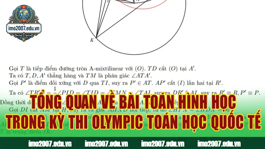 Tổng quan về bài toán hình học trong kỳ thi Olympic Toán học Quốc tế IMO 2007