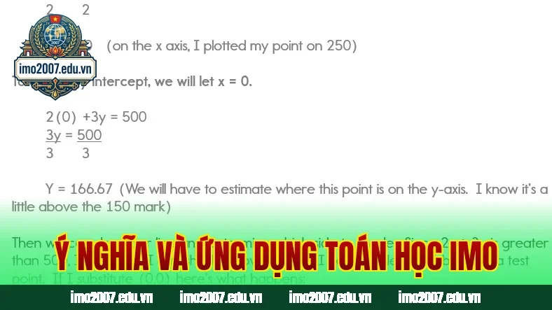 Ý nghĩa và ứng dụng toán học IMO